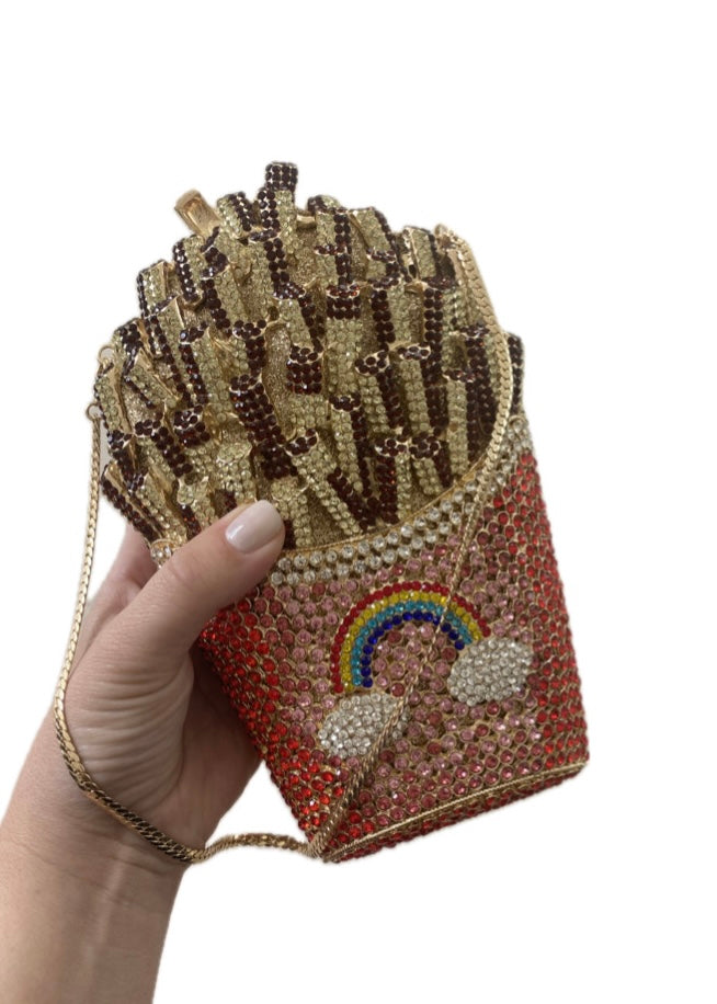 Crystal Fries Clutch