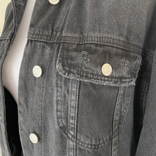 Load image into Gallery viewer, Adult Custom Denim Jacket: Charcoal Black
