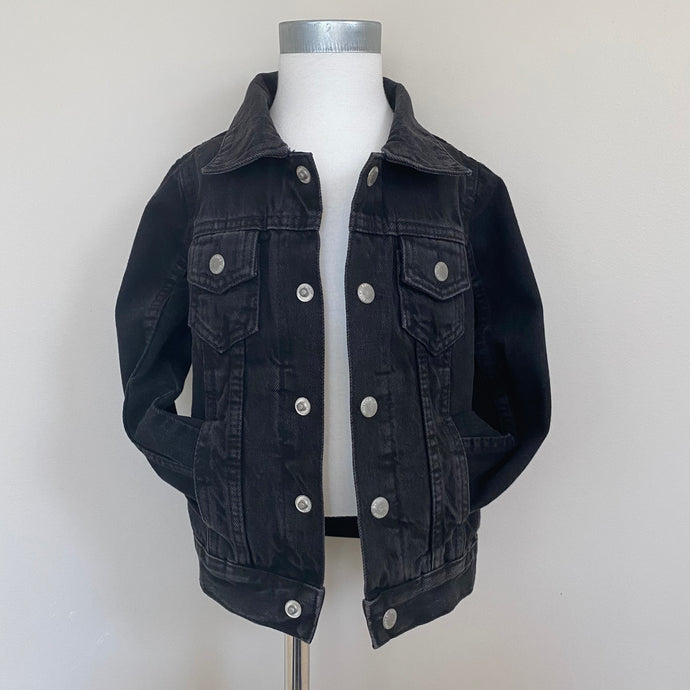 A Custom Denim Jacket: Charcoal Black