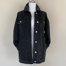 Load image into Gallery viewer, Adult Custom Denim Jacket: Charcoal Black
