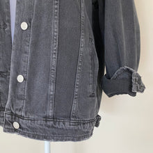 Load image into Gallery viewer, Adult Custom Denim Jacket: Charcoal Black
